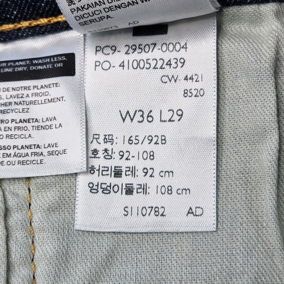 Levi's Men's 502 Taper Fit Jeans Size 36 X 29 - Picture 9 of 9